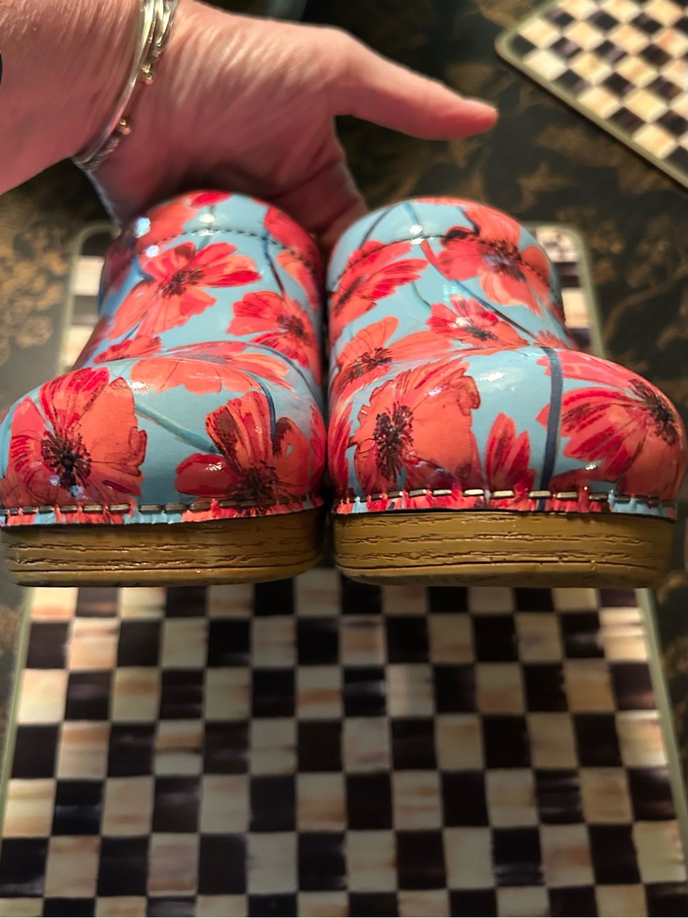Gorgeous Dansko Poppies Limited Edition Professional Clog Size 8.5 or 39 - Picture 6 of 9
